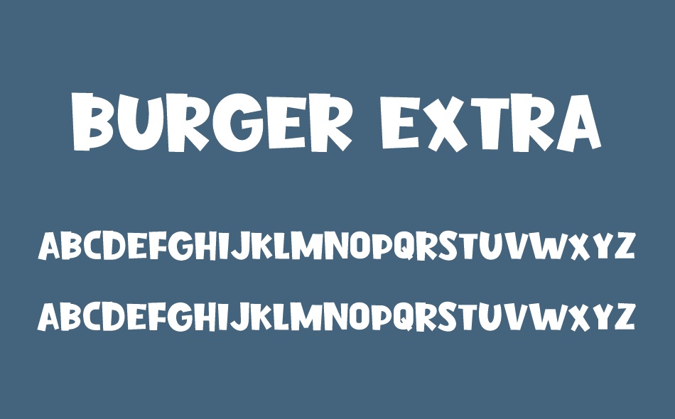 Burger Extra font
