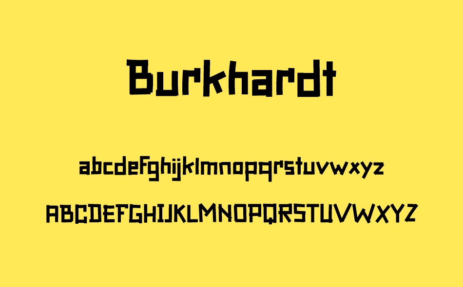 Burkhardt font