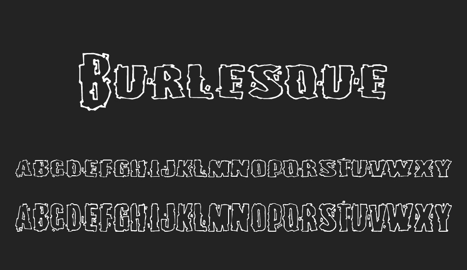 Burlesque font
