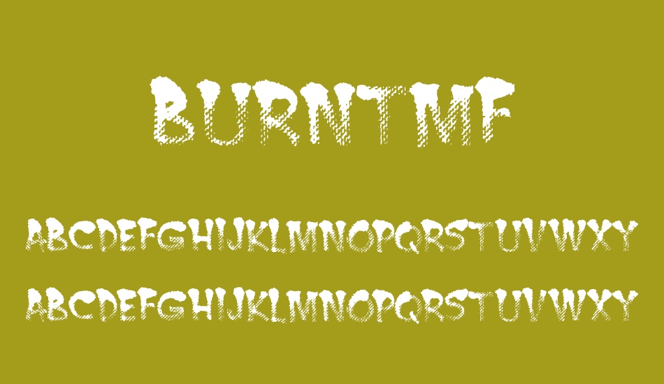 BurntMF font