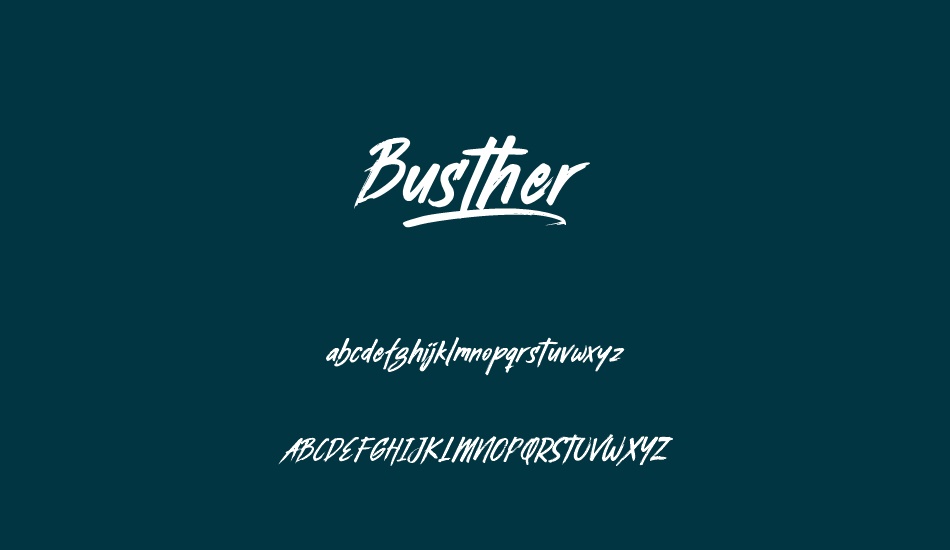 busther font