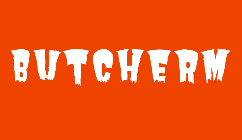 Butcherman font big