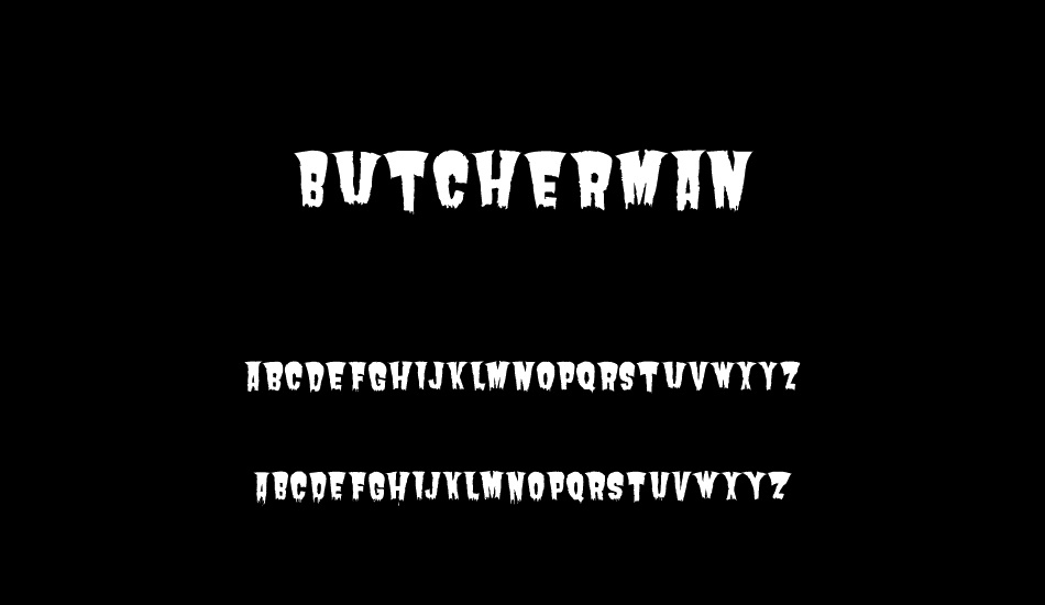 Butcherman font