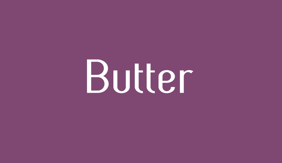 Butter font big