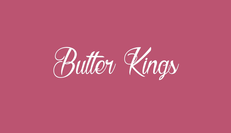 Butter Kings font big