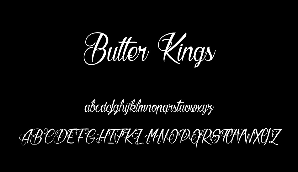 Butter Kings font