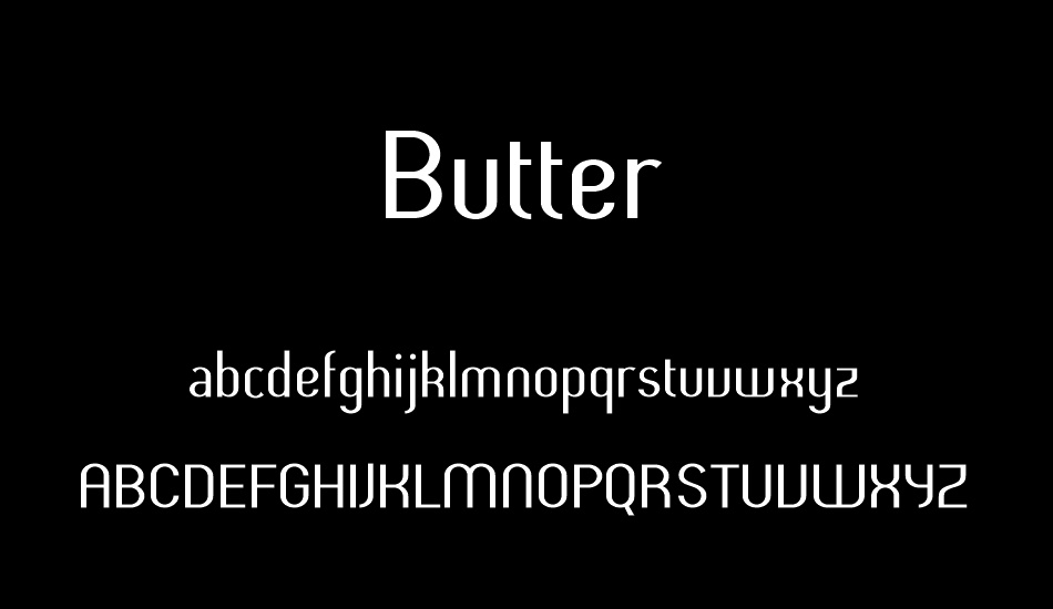 Butter font