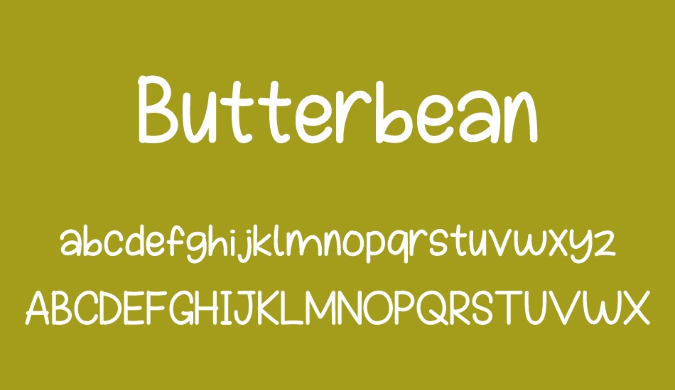 Butterbean font