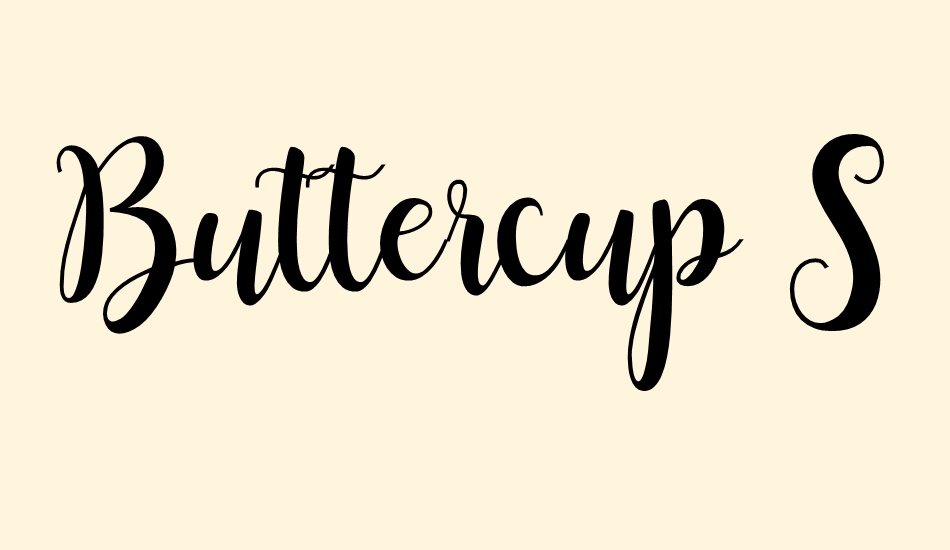 buttercup-sample font big