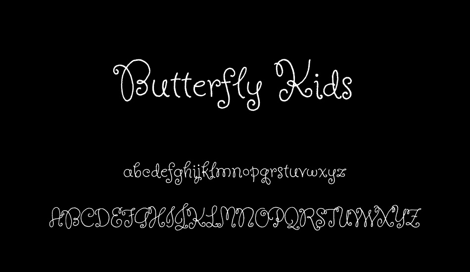 Butterfly Kids font