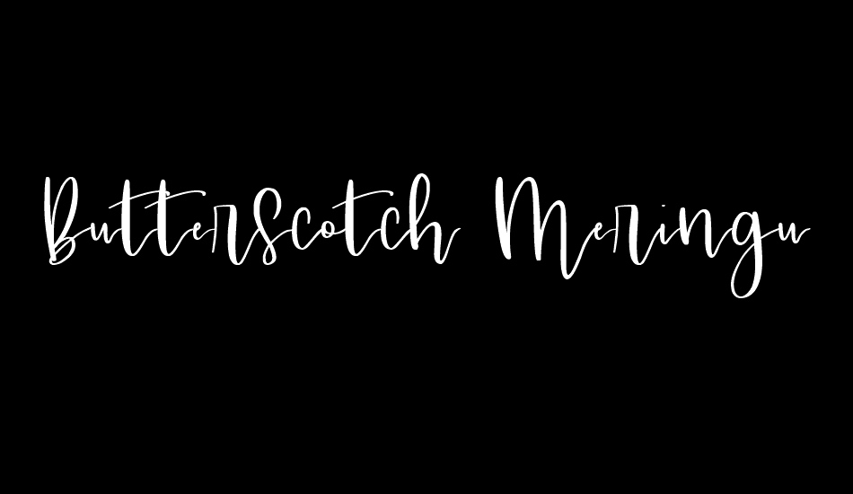 Butterscotch Meringue font big