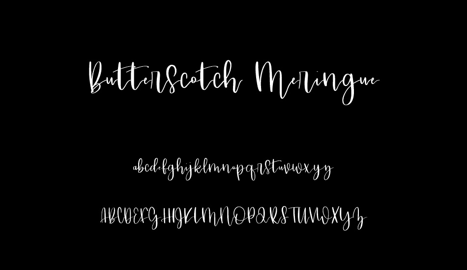 Butterscotch Meringue font