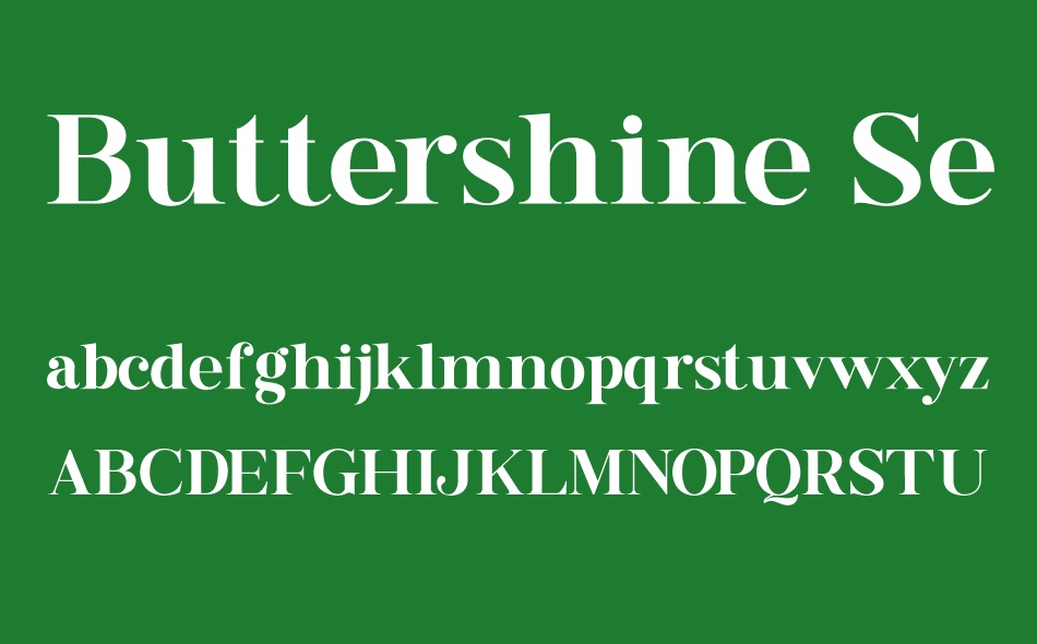 Buttershine Serif font