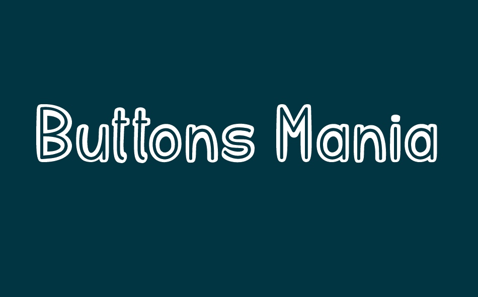 Buttons Maniac font big
