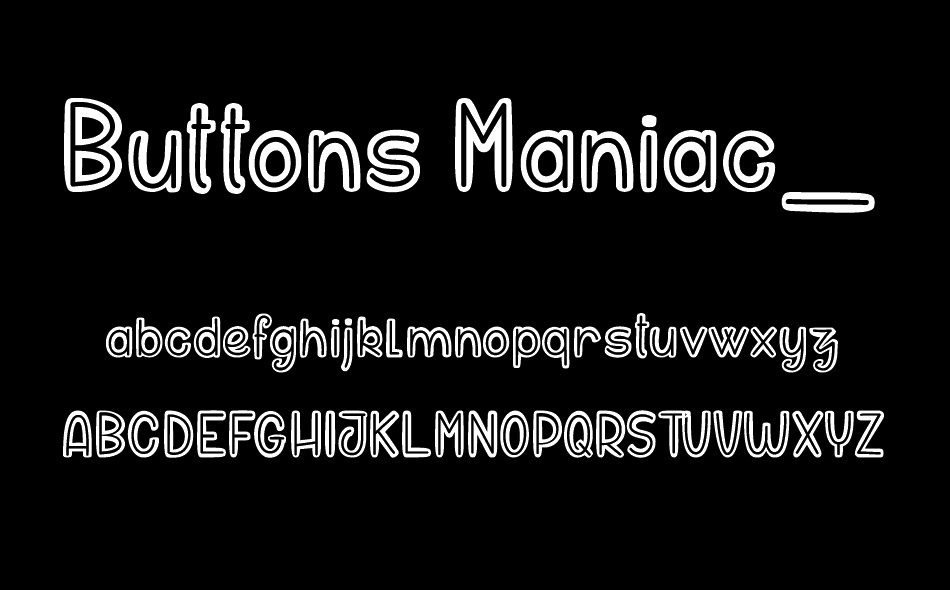Buttons Maniac font