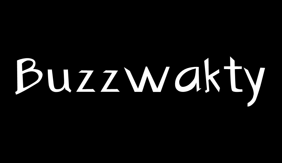 Buzzwaktype font big