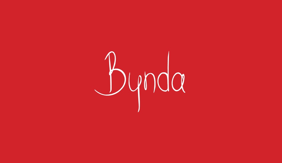 Bynda font big