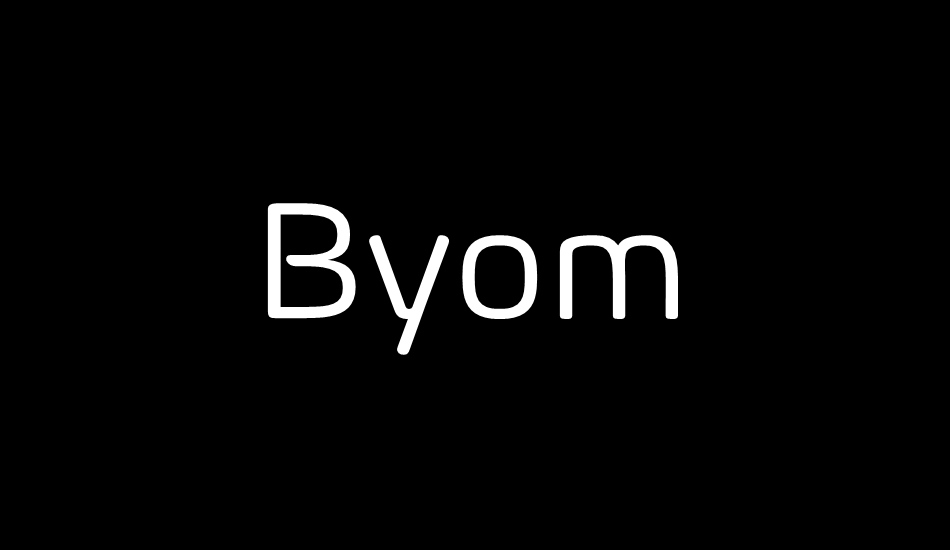 Byom font big