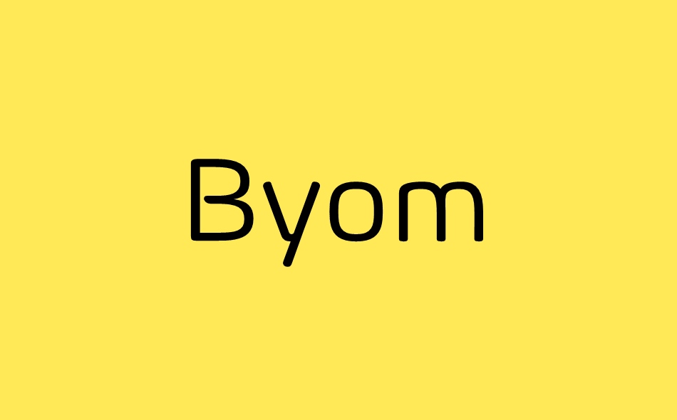 Byom Icons font big