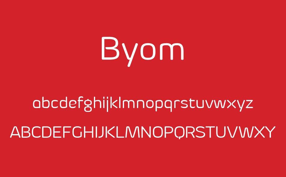 Byom Icons font