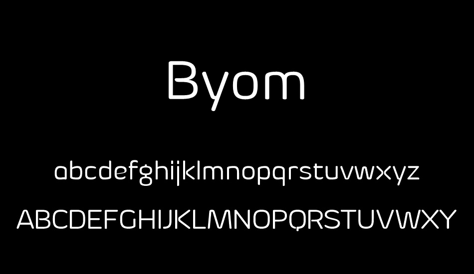 Byom font