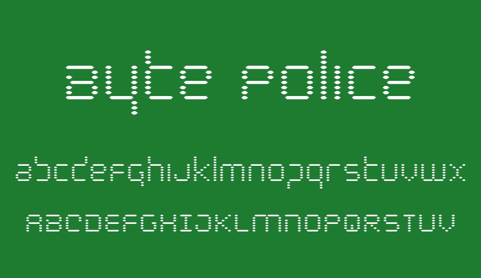 Byte Police font
