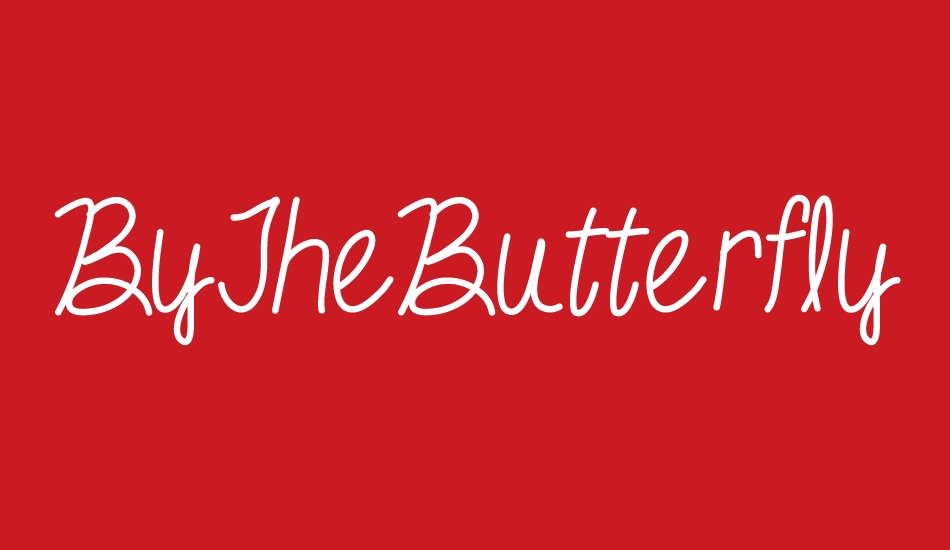 ByTheButterfly font big