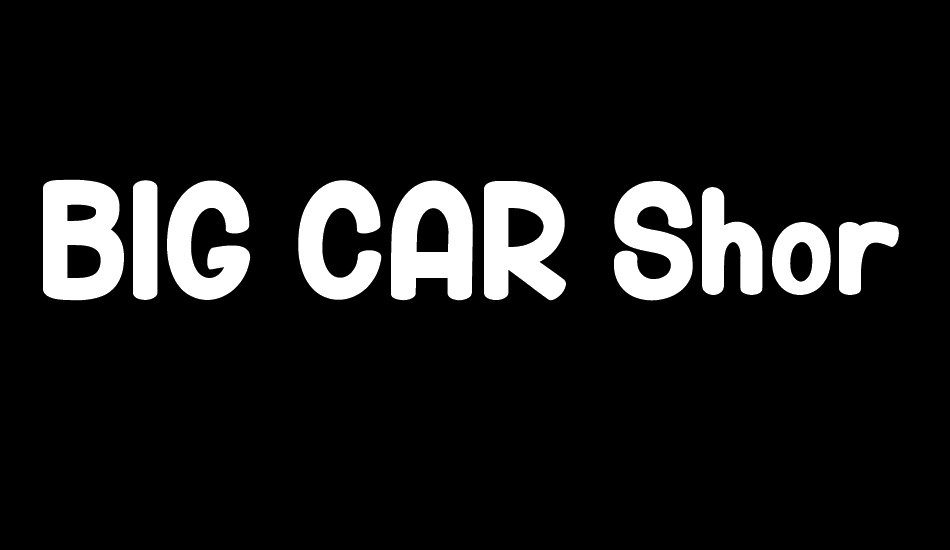 BIG CAR Short Gun font big