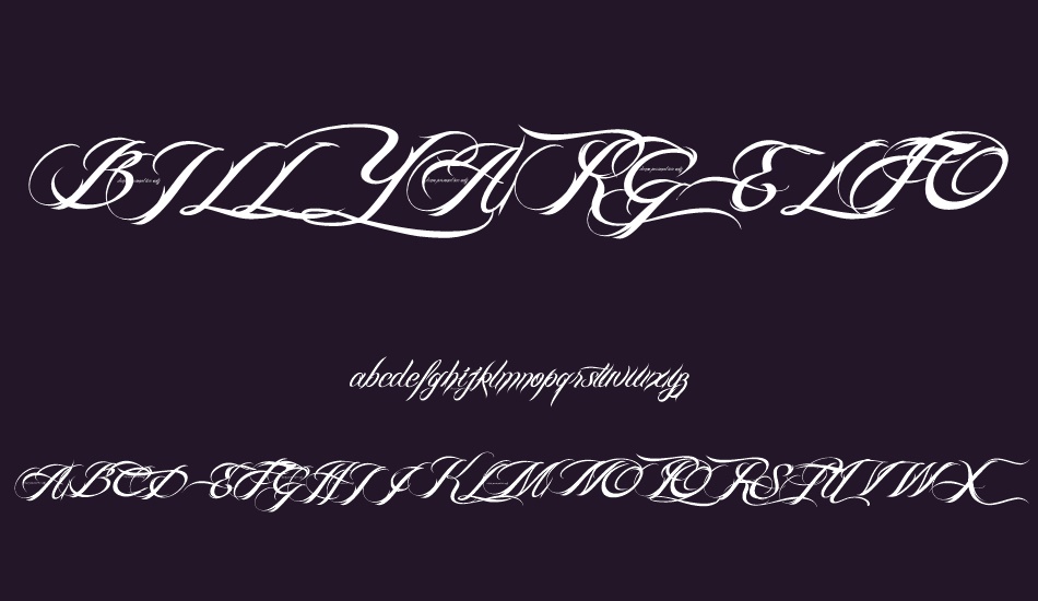 BILLY ARGEL FONT font