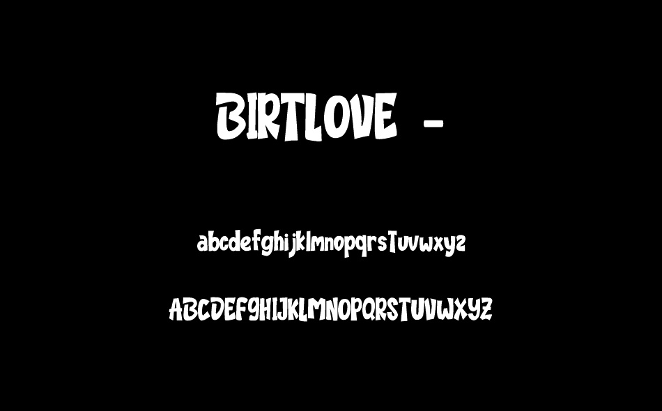Birtlove font