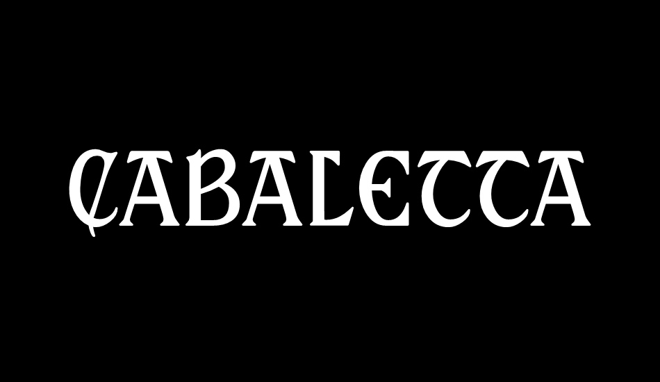 Cabaletta font big