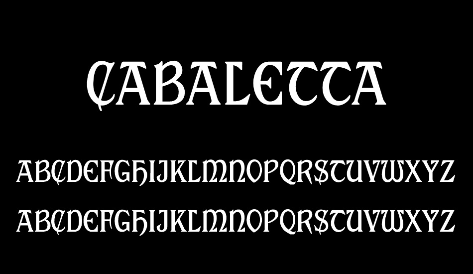 Cabaletta font