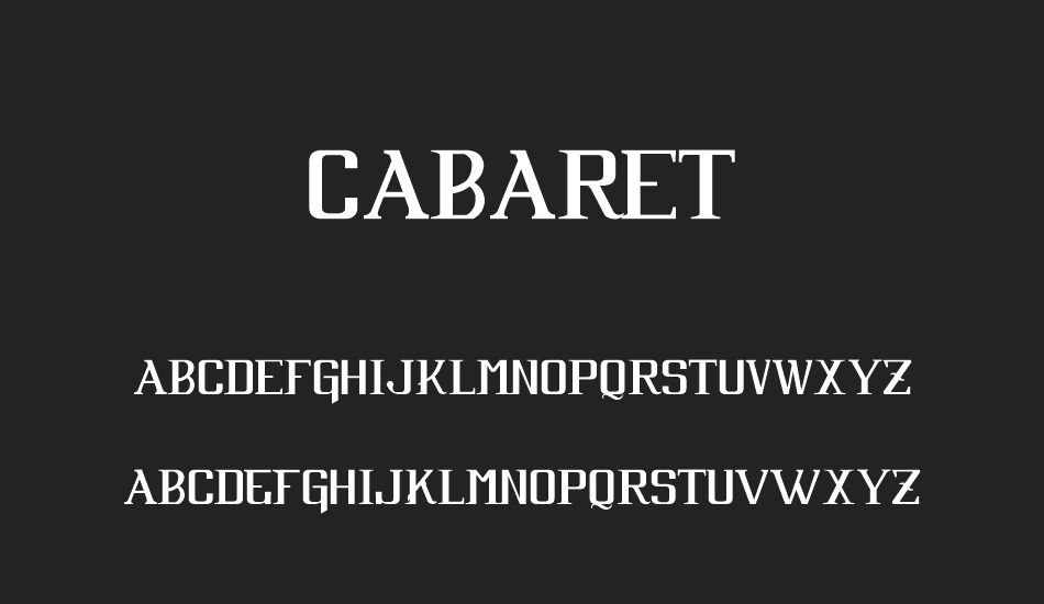 Cabaret font
