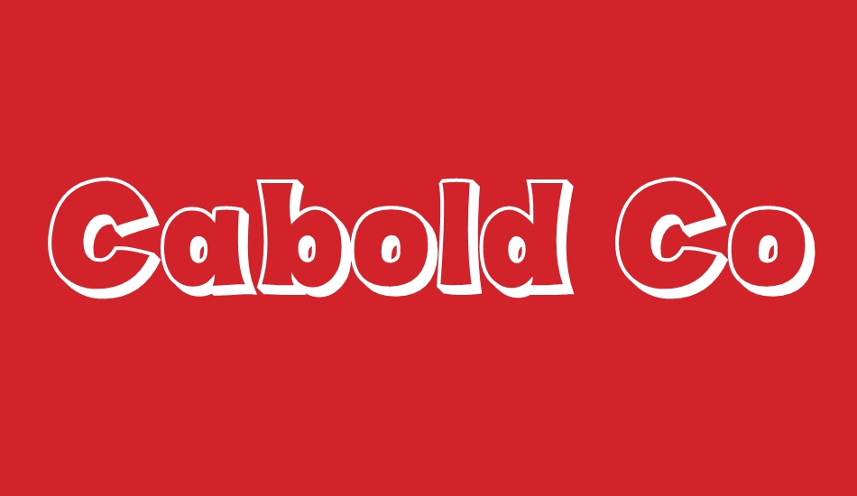 Cabold Comic font big