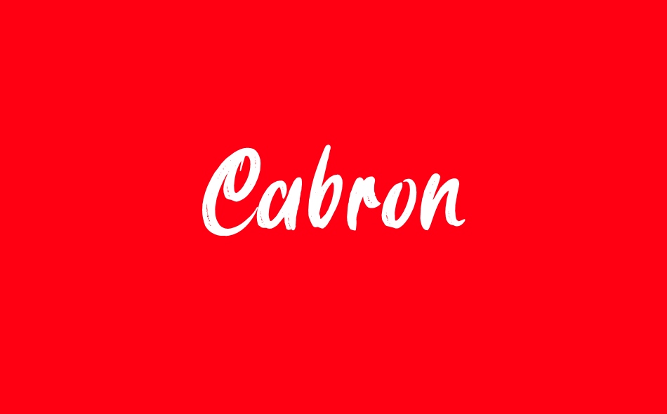 Cabron font big