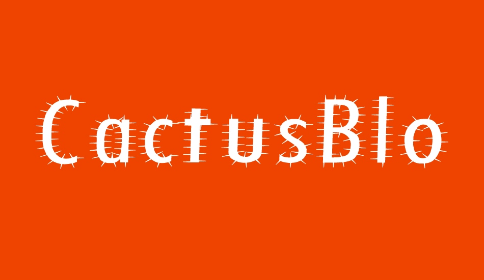 CactusBlossom font big