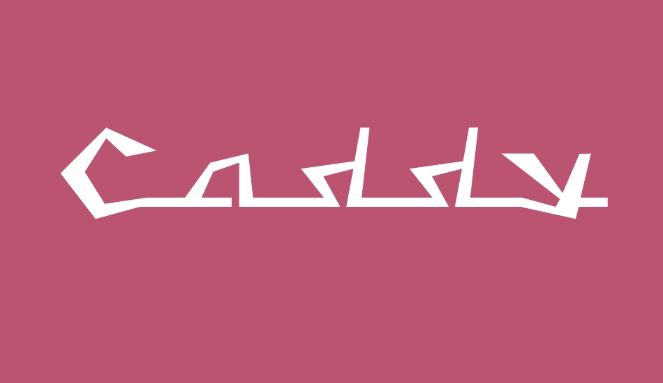 Caddy font big