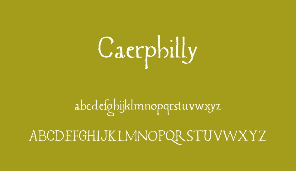Caerphilly DEMO font