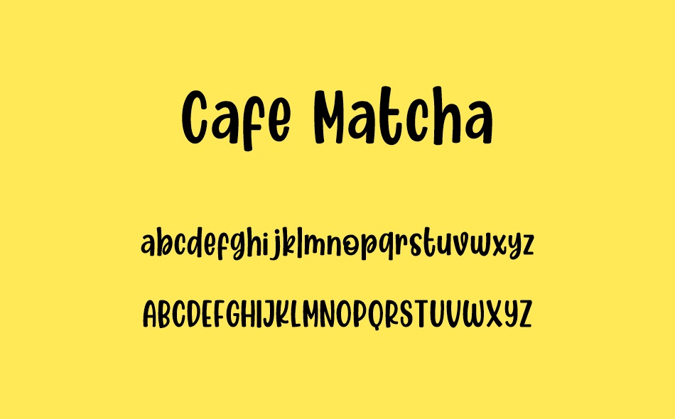 Cafe Matcha font