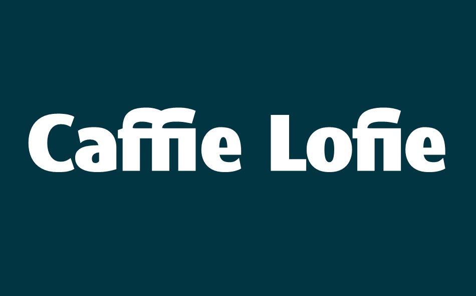 Caffie Lofie font big