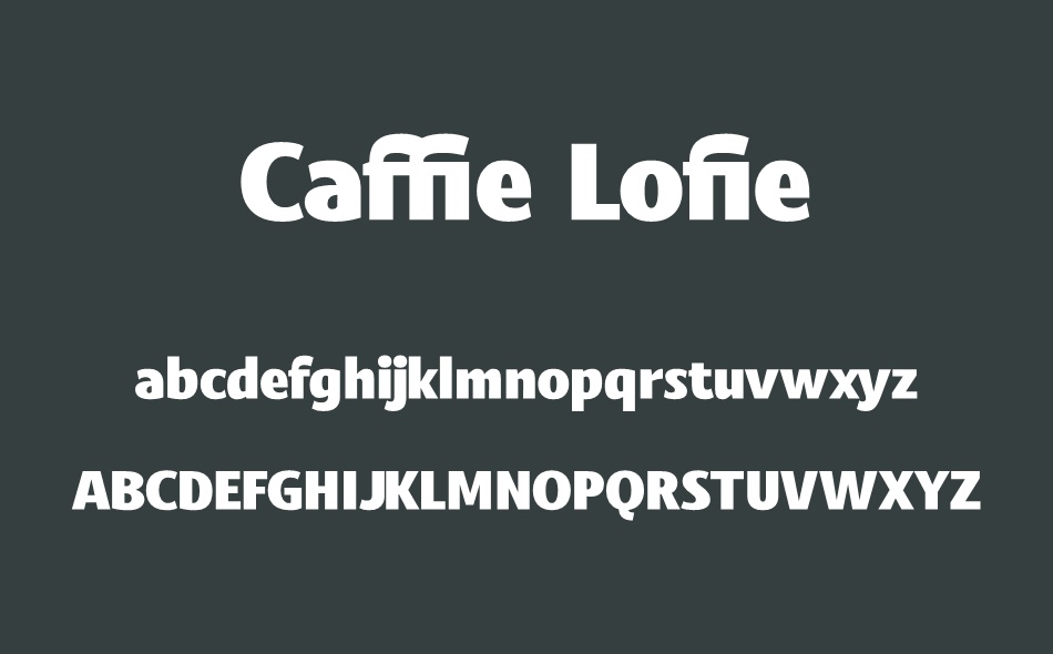 Caffie Lofie font