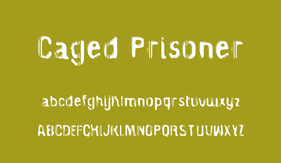 Caged Prisoner font