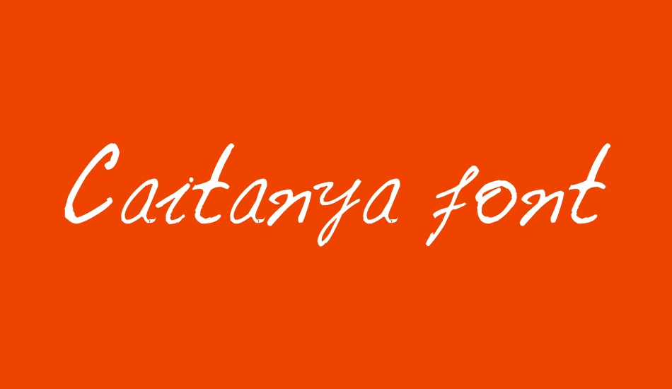 Caitanya font font big