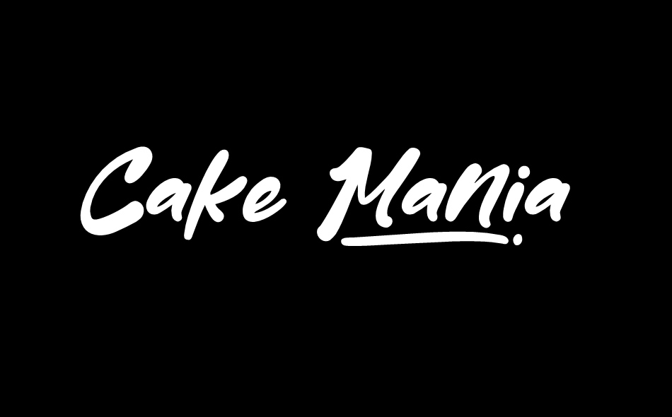 Cake Mania font big