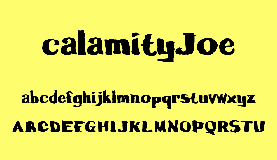 calamityJoe font