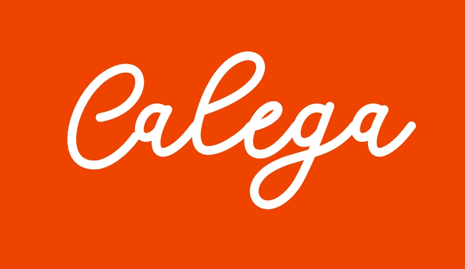 Calega font big