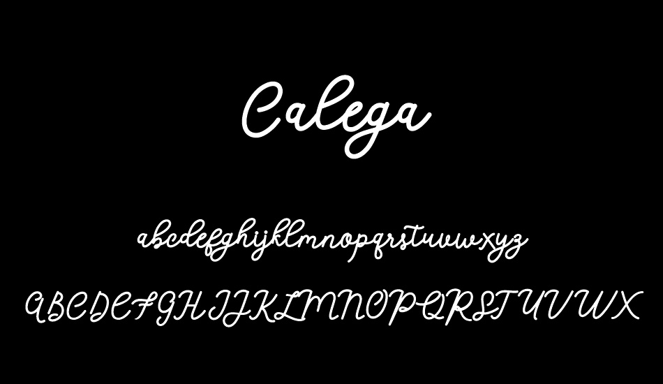 Calega font