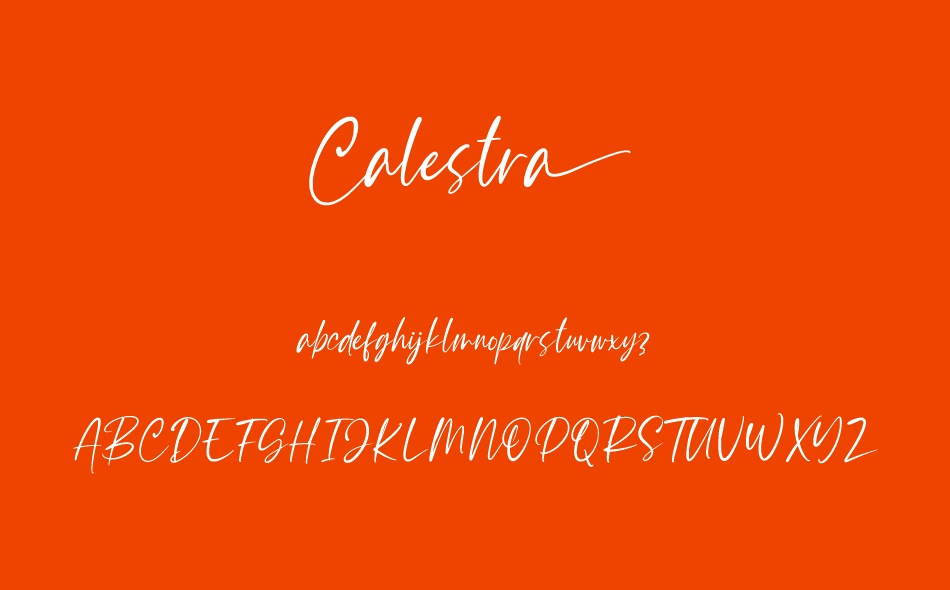 Calestra font