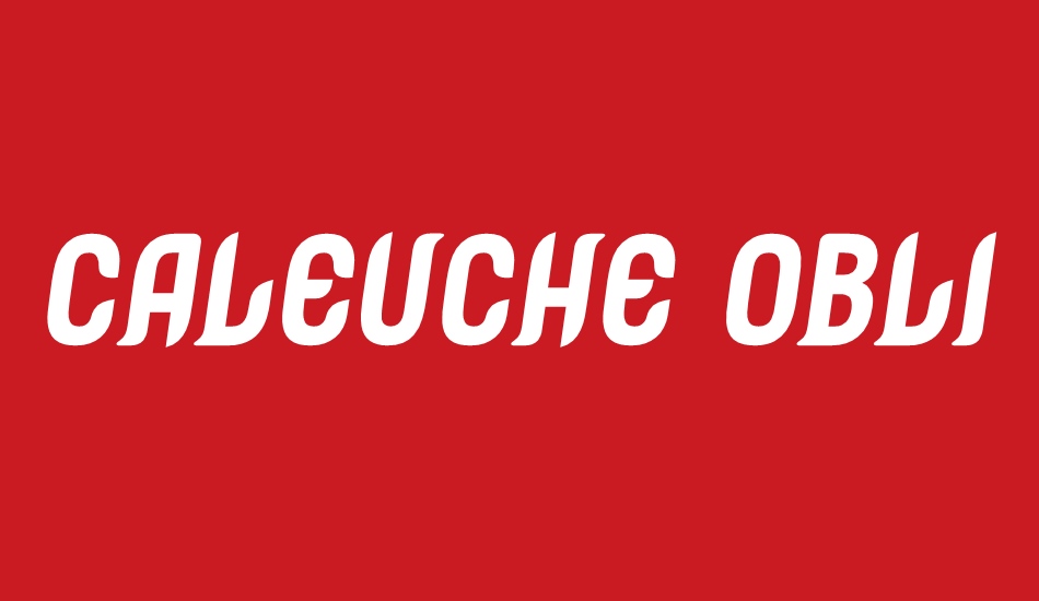 Caleuche Oblique font big