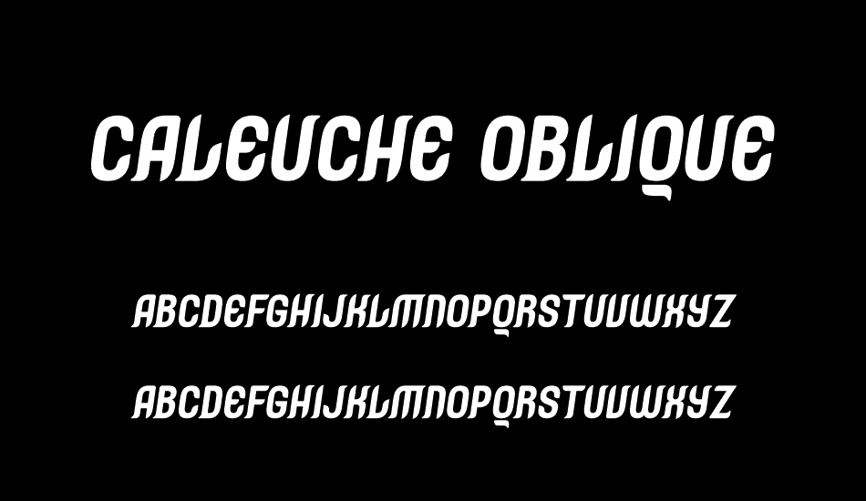 Caleuche Oblique font